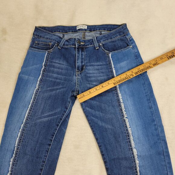 Salvaje Denim Jeans Womens Size 15 Blue Distressed RN 152865 Embroidered Cotton - Picture 8 of 16